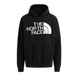 The North Face Black Half Dome Logo Pullover Hoodie Sweatshirt XL